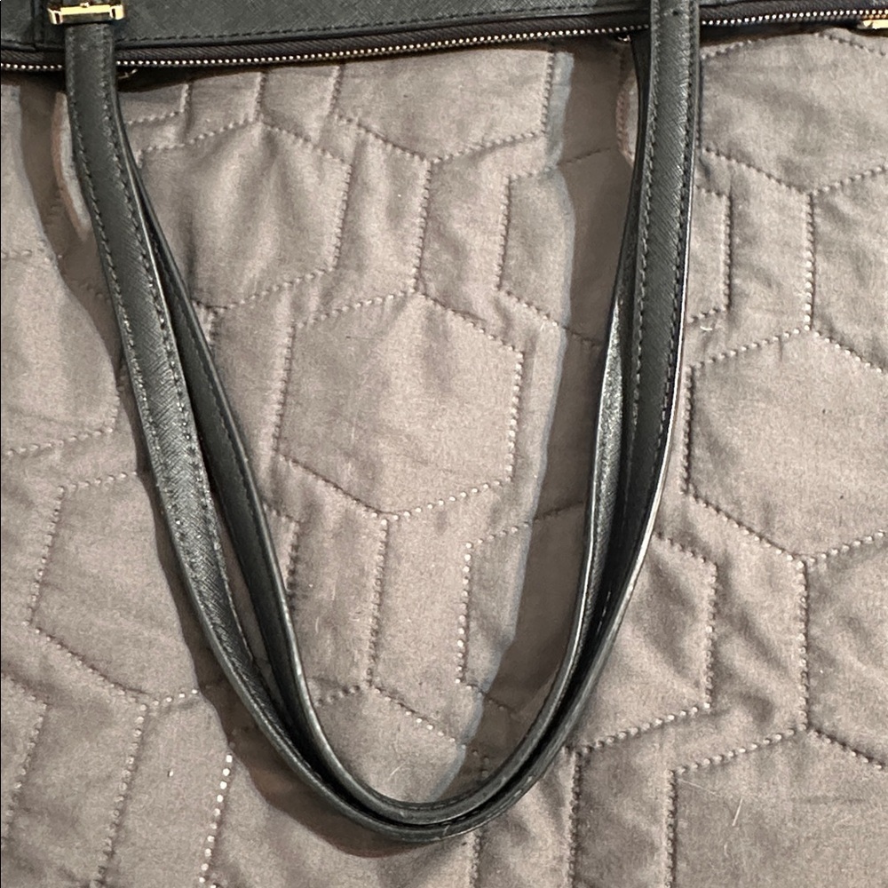 Michael Kors Black Leather Tote - Picture 9 of 12